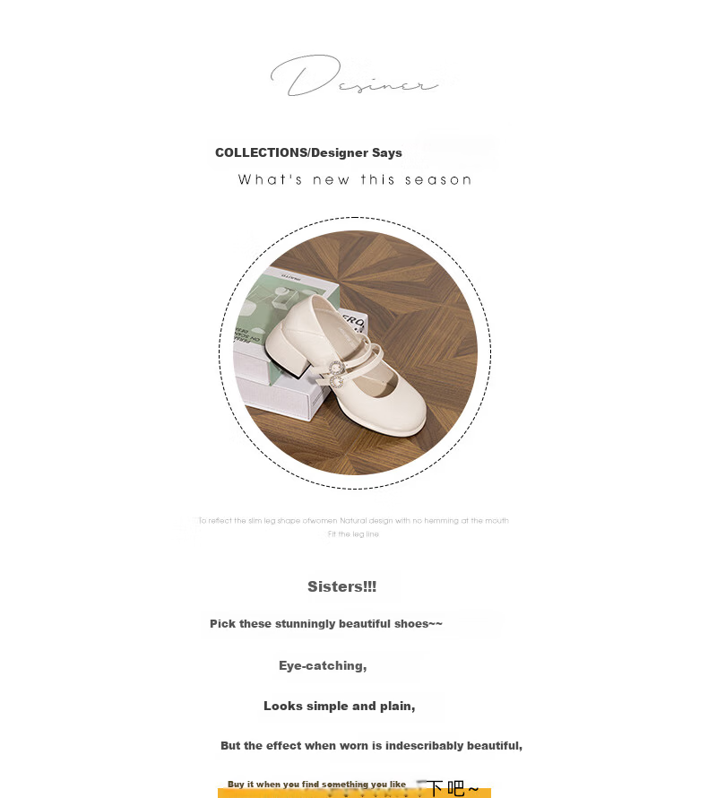 Dusto Women's Shoes 2026 Spring New French Style Low-Cut Mary Jane Elegant High Heels Slimming Leather Shoes 2
