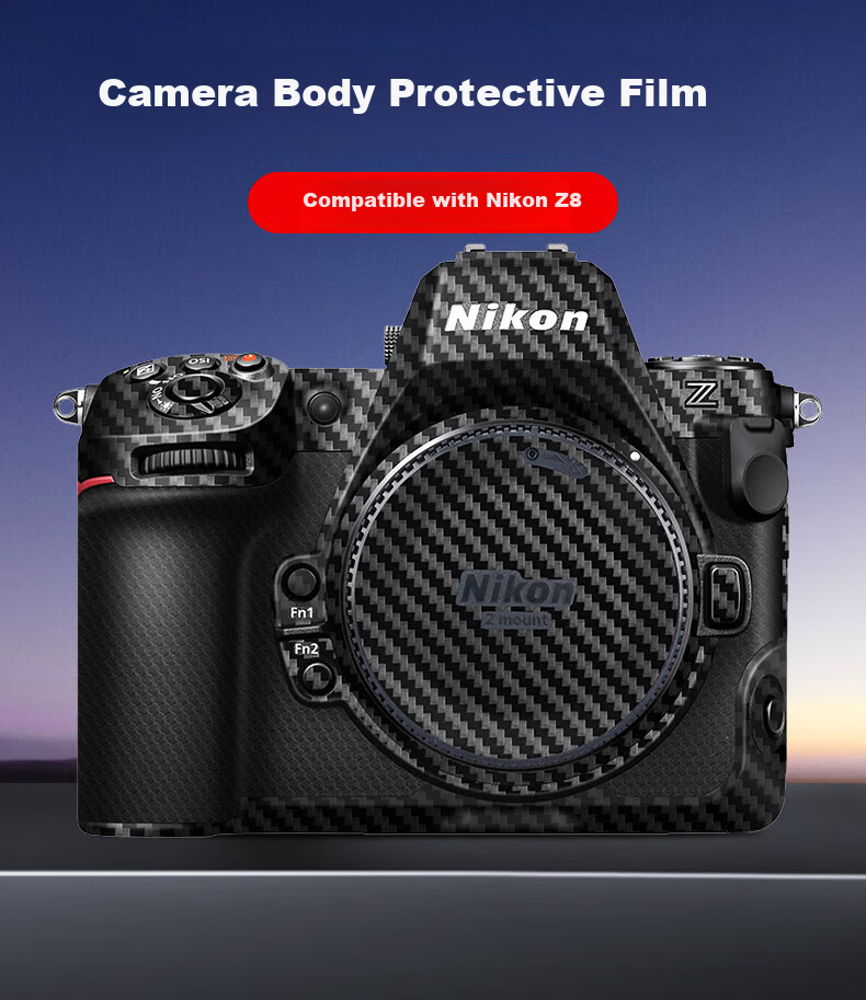 JJC [Imported 3M Material] Protective Film Skin Sticker for Nikon Z8 Camera Body Accessories 1