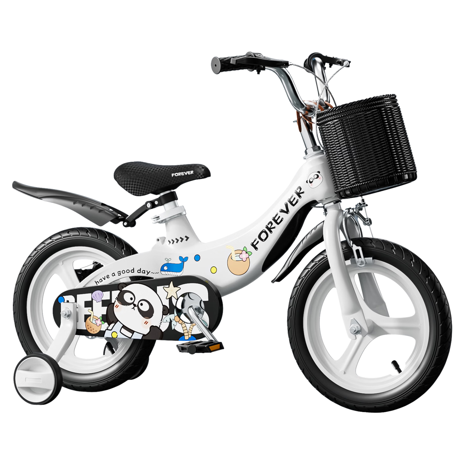 FOREVER Children's Magnesium Alloy Bicycle Toddler Pedal Bike 18 Inch for Ages 3-8