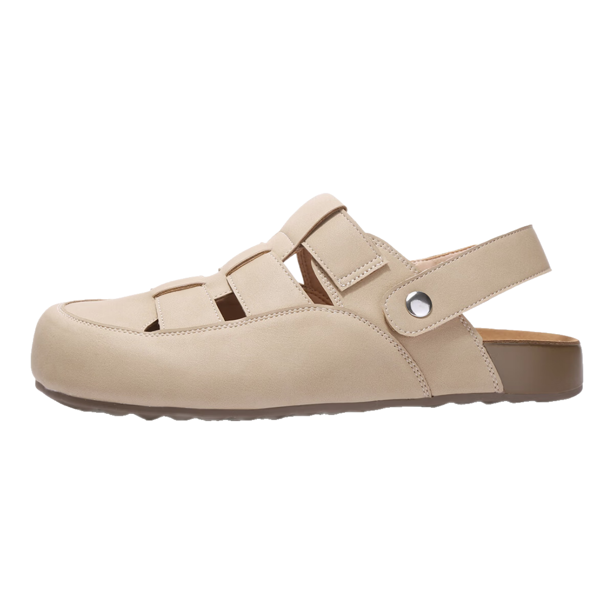 Mulinsen Women’s Rome Hollow Summer Sandals Dual-Wear Clogs Birkenstock Style Sandals Apricot 38