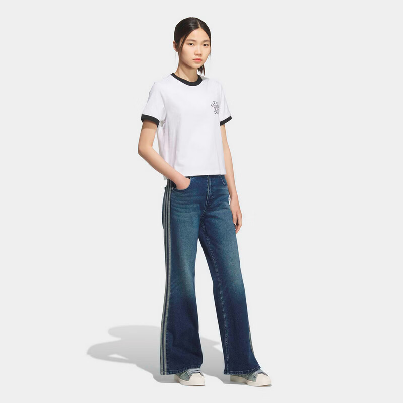 Adidas Originals Women's OG W TEE SS 2 Short Sleeve T-Shirt KT3060 White XS 3