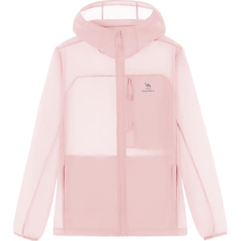 CAMEL [Xueshan Shell] Summer Sun Protection Clothing for Men And Women, Outdoor Sports Wear, Ice-Cool Loose Hooded New Lightweight Jacket