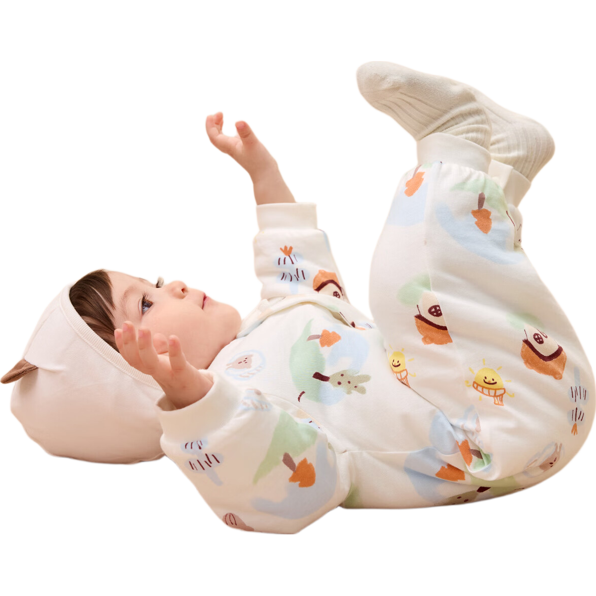 BALABALA Children's Clothing, Baby Romper, Newborn Onesie, Infant Bodysuit for Boys And Girls, Winter Outfit, Crawling Suit, Thickened, Warm, Soft And Cute