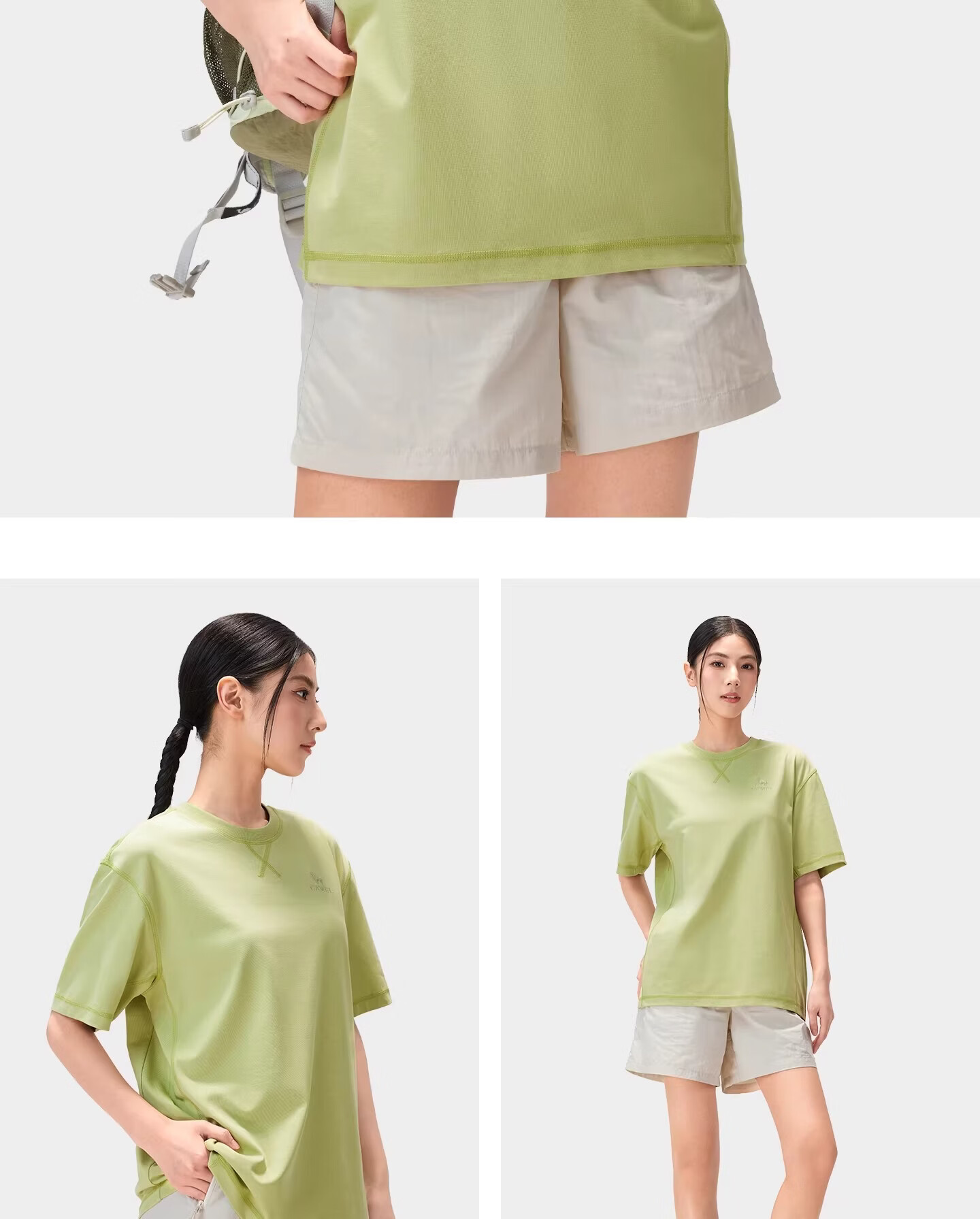 CAMEL Outdoor Quick-Dry T-Shirt Men Spring Summer 2026 Short Sleeve Breathable Cooling Stretch Hiking Top Women A36BK08037 18