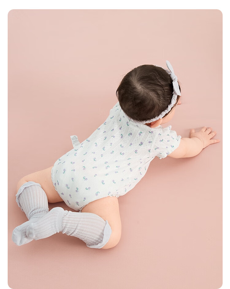 BALABALA Children's Cotton Triangle Shirt, New Summer Thin Style, Baby Bodysuit Two-Piece Set, for Newborns 0-6 Months 27