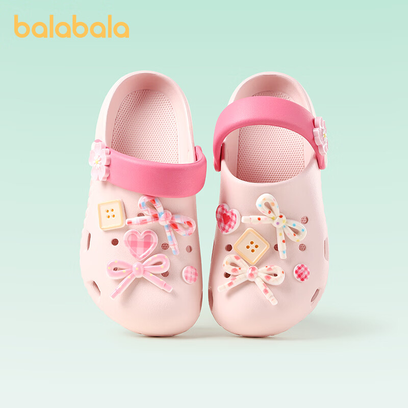 Balabala Girls' Summer Hollow Out Sandals Princess Breathable Outdoor Beach Slippers for Toddler and Big Kids