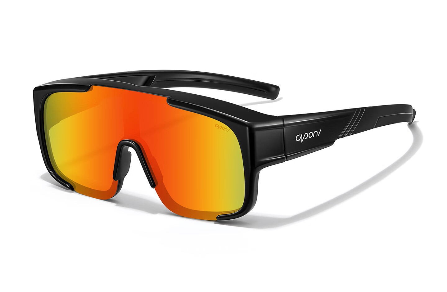 CAPONI Polarized Sports Windproof Outdoor Sunglasses for Women with Prescription Clip-On, UV Protection, Cycling and Mountaineering Goggles Compatible with Glasses 32