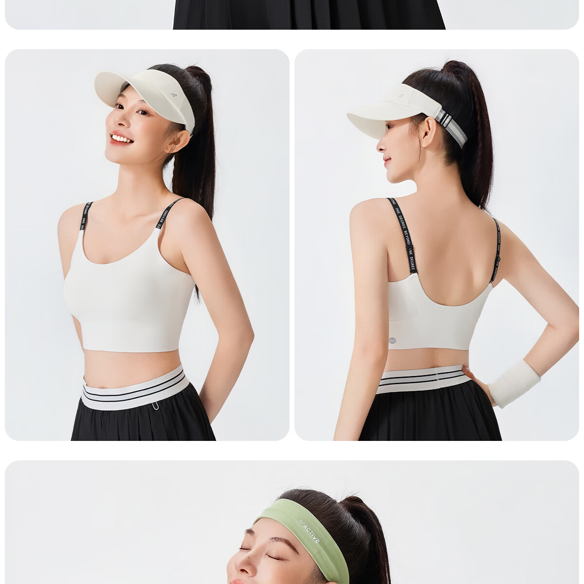 361° Yoga Seamless One-Piece Sports Bra Jelly Strap Letter Vest Wireless Bra for Women 25