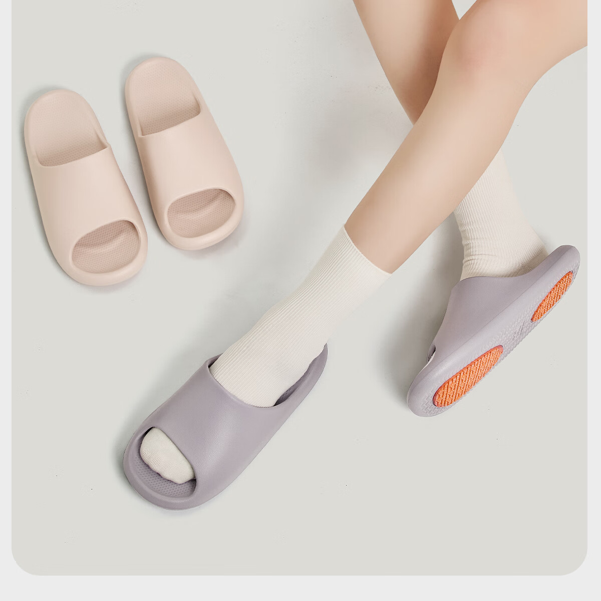 Lidani Non-Slip Slippers for Men New Style Elderly Pregnant Women Indoor Anti-Slip Bathroom Shower Surgical Room Cool Slippers for Men and Women 18