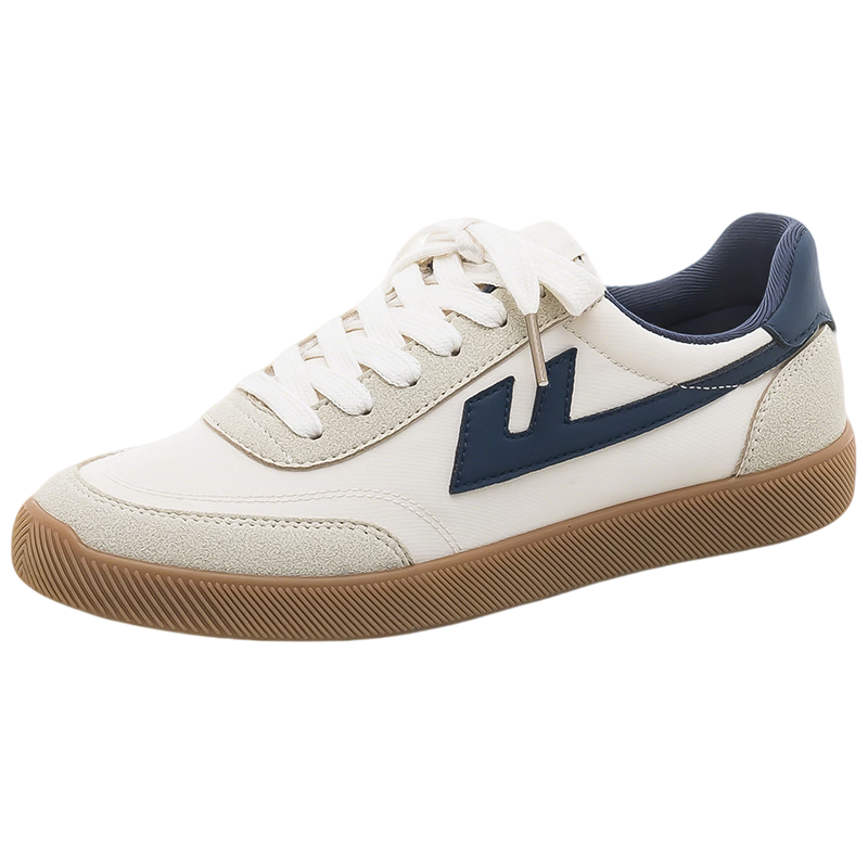 Warrior Men's Breathable Canvas Shoes Classic Flat Trendy Couple Shoes Student Casual Shoes 638 Beige Gray Dark Blue Size 40