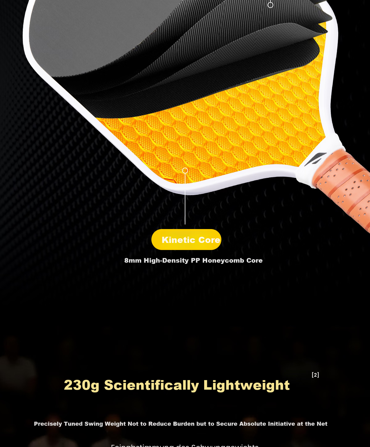 HiJump (Germany) Pickleball Paddle T700 High-End Carbon Fiber Offensive and Defensive Matte Professional Tournament Single Paddle Set 13