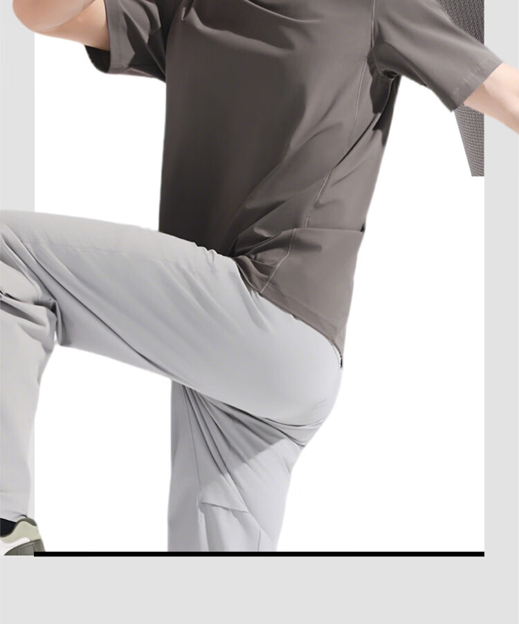 Beneunder Men's Cooling Sports Quick-Dry Ice Silk Breathable Base Layer Short Sleeve T-Shirt DR003 Ink Gray XL 7