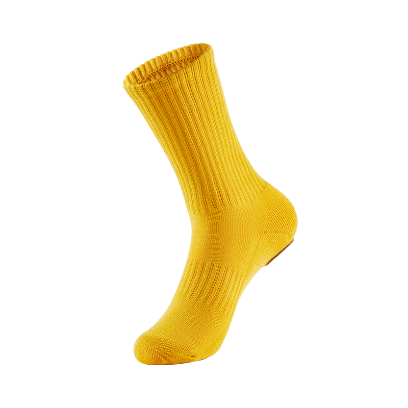 TIEJIAN Modern Dance Socks, Non-Slip Classical Ballet Practice Socks for Men And Women, Chinese Dance Thick Mid-Calf Socks, Black