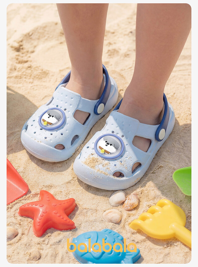 Balabala Kids Slippers Baby Outdoor Beach Shoes Cartoon Girls Soft Sole Hole Shoes Boys Girls Summer Toddler Sandals 15