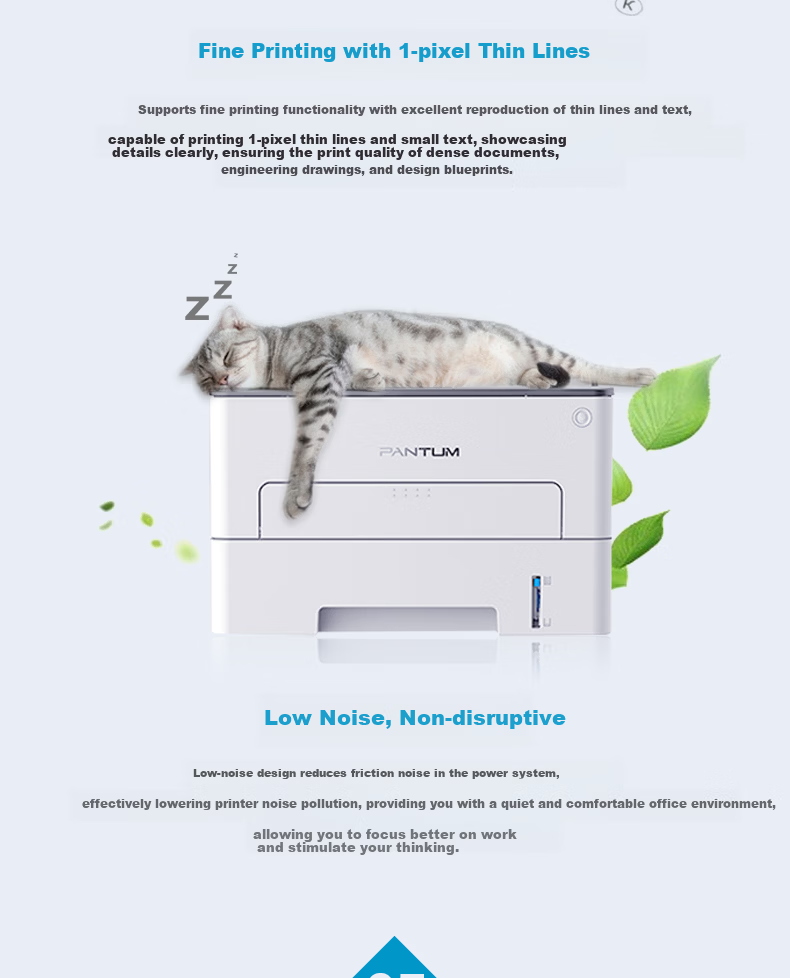 PANTUM P3370DN Smart Series High-Speed Duplex Network Commercial Monochrome Laser Printer (Automatic Duplex A4 USB Printing) 5