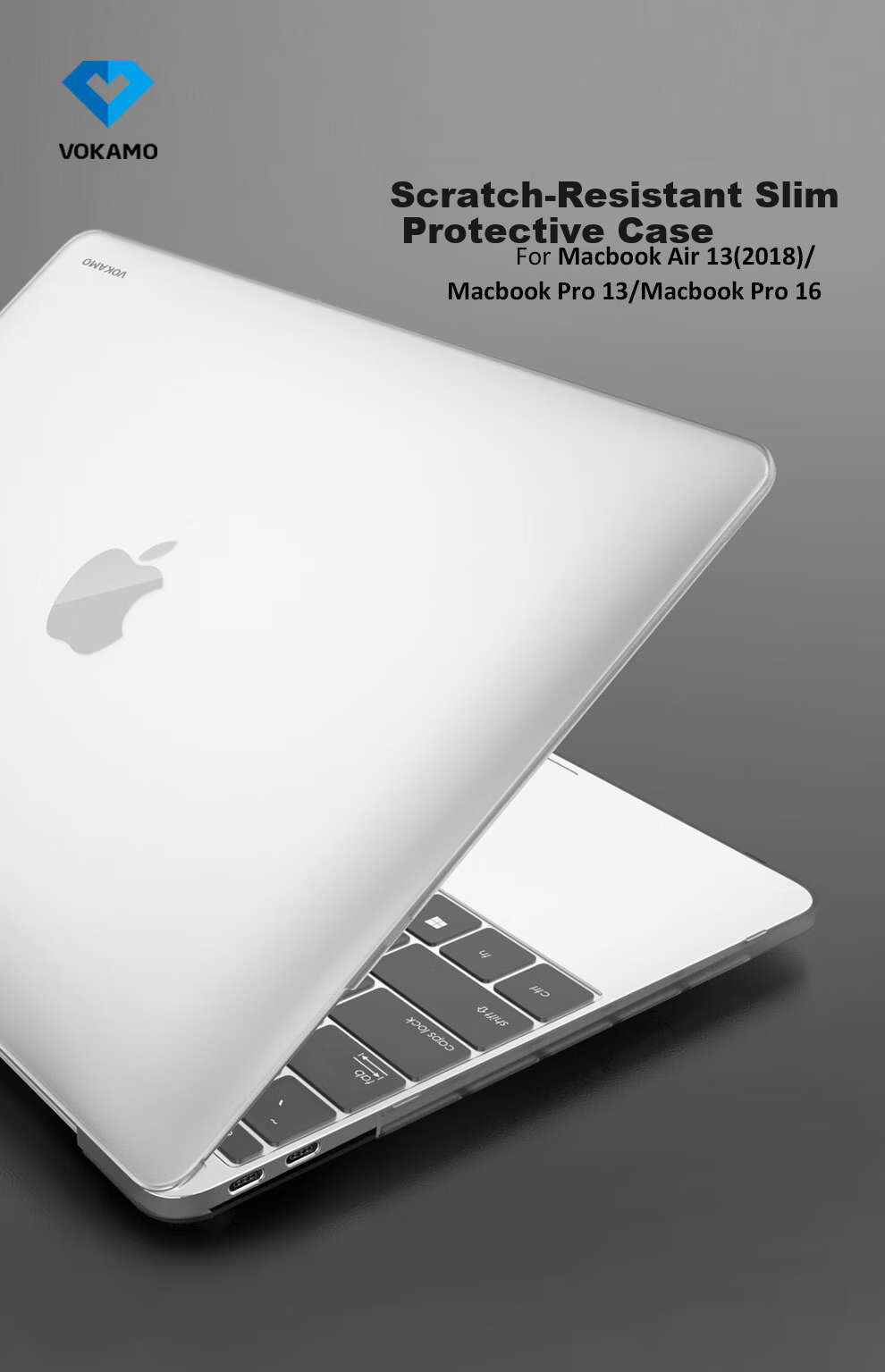 VOKAMO 2026 New M5 Compatible MacBook Pro 14-inch Protective Case Matte Translucent Cover for Apple Laptop M5/4/3/2 3