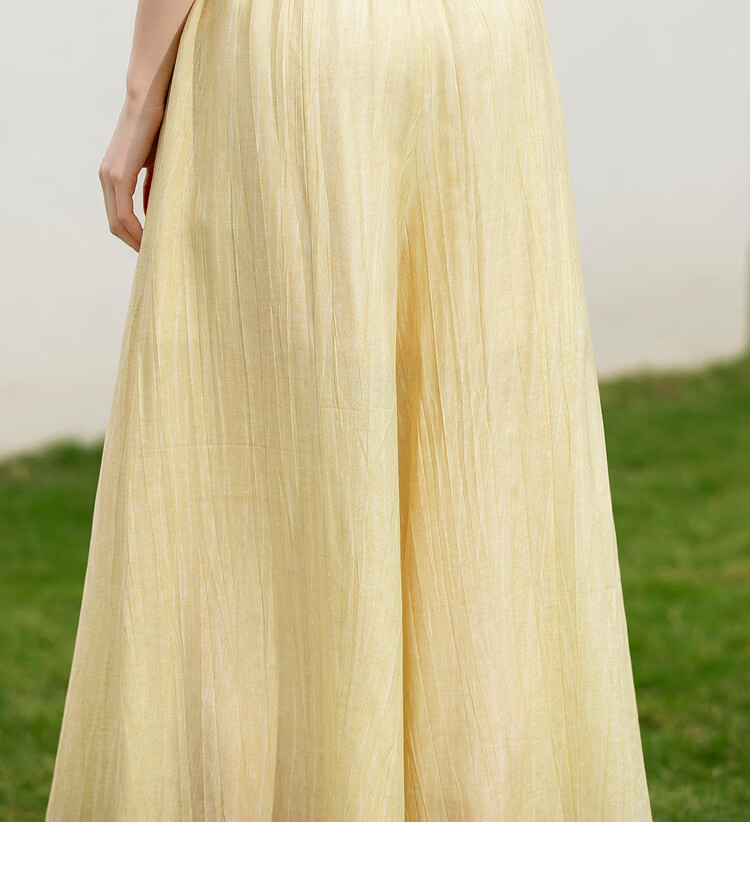 Shangdu Bira Light Pleated Texture Casual Pants for Women Spring Summer Simple Casual Pear-Shaped Slim Wide-Leg Loose Trousers 8