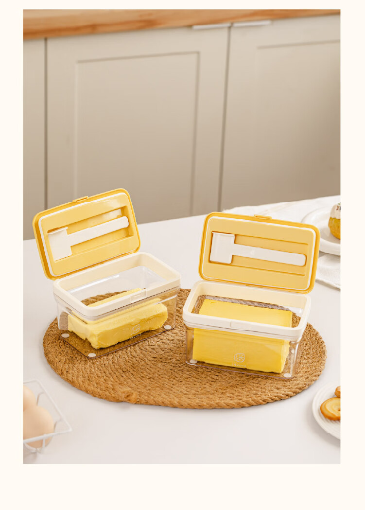 Shuke Butter Box Storage Container with Lid Refrigerator Storage Box Jar Butter Cutter Cheese Slicer 16