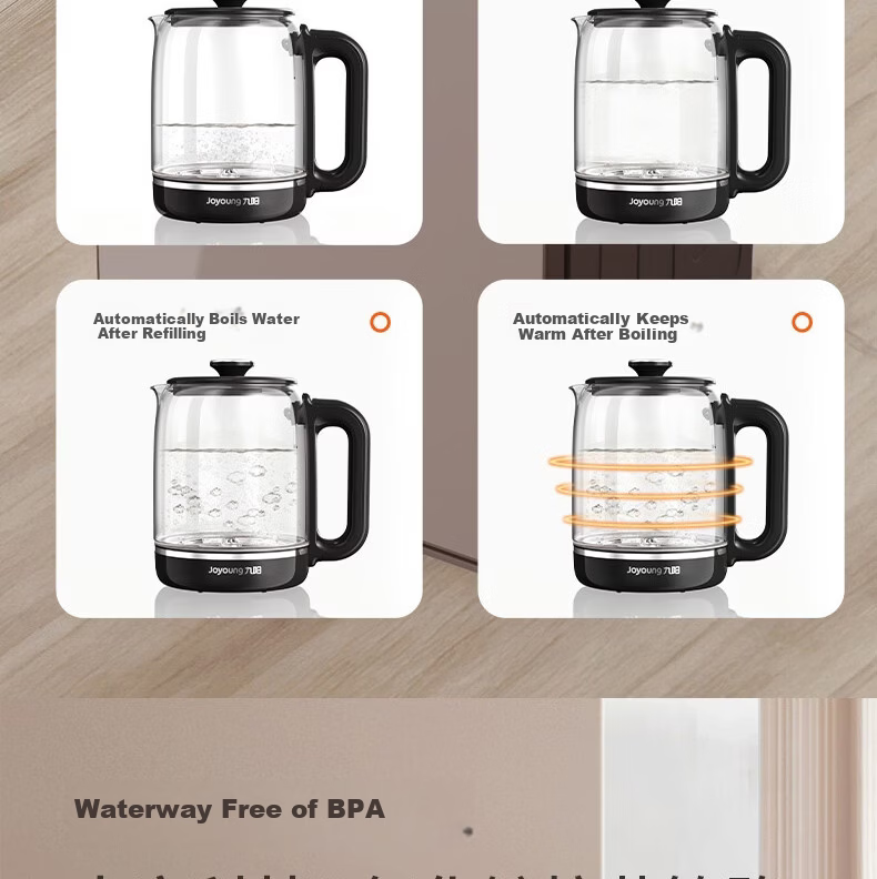 Joyoung Tea Bar Machine Fully Automatic Refill 316L Multi-Temperature Adjustable Electric Kettle JD Self-Operated Anti-Overflow Anti-Dry Boil Antibacterial Water Dispenser AH3226 11