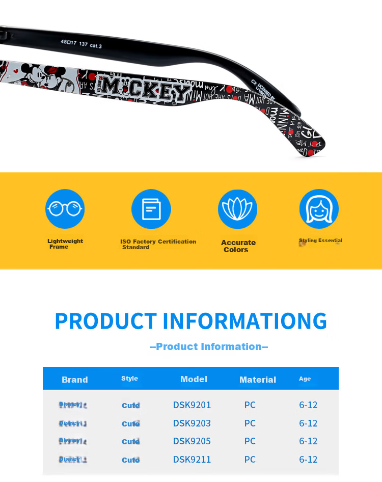 Disney Children's Sunglasses for Girls, Kids' Outdoor Travel Vacation UV Protection Eyewear 8