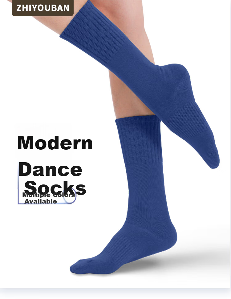 Zhiyouban Children's Dance Socks Girls Modern Dance Socks Classical Dance Practice Socks Mid-Calf Cotton Socks Adult Ballet Socks 1