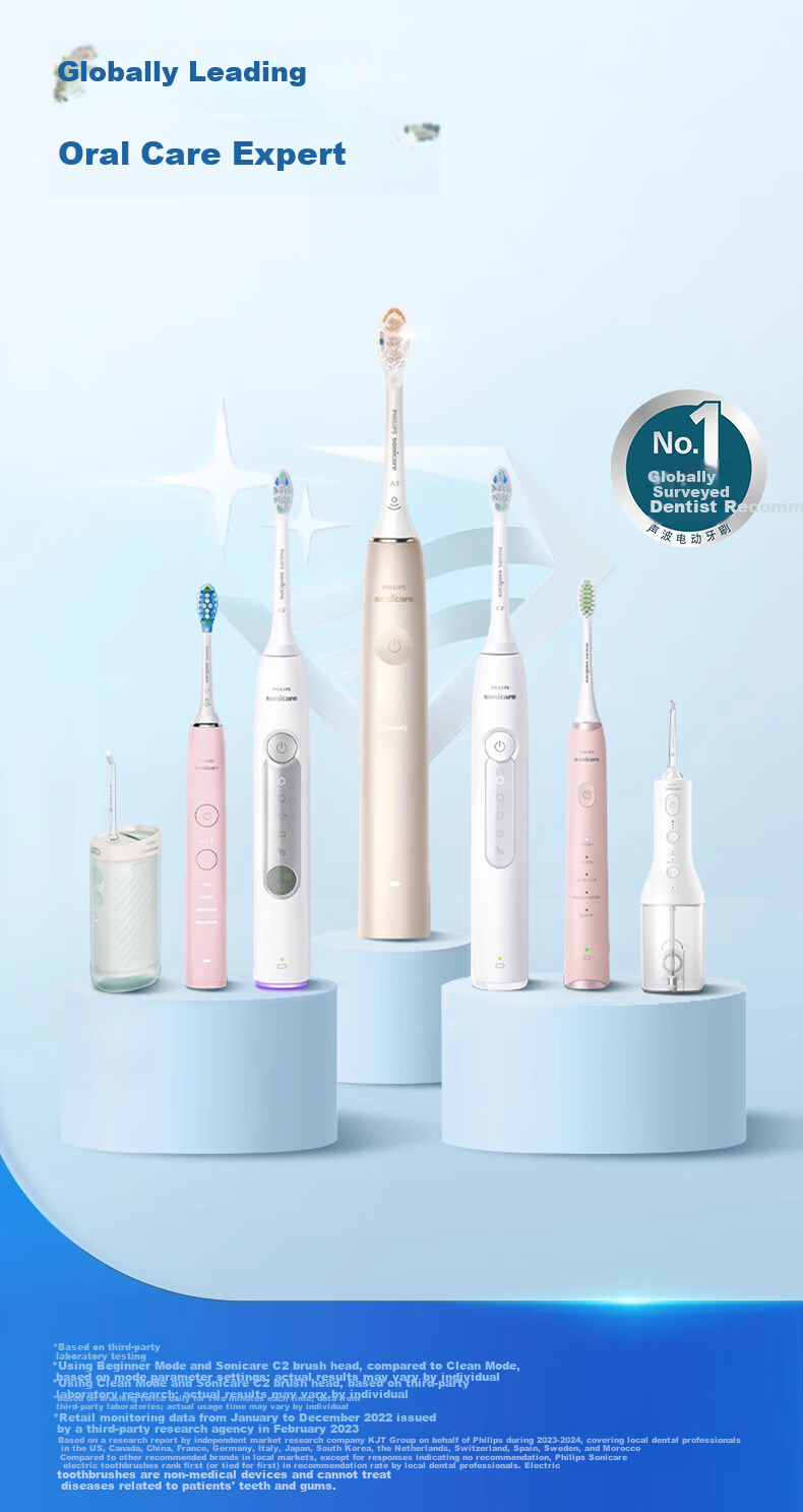 PHILIPS Sonic Electric Toothbrush DiamondClean 3 Pro Couple Set with Sonicare Microbubble Water Flow New Year Gift HX5262/05 Rose Pink 10