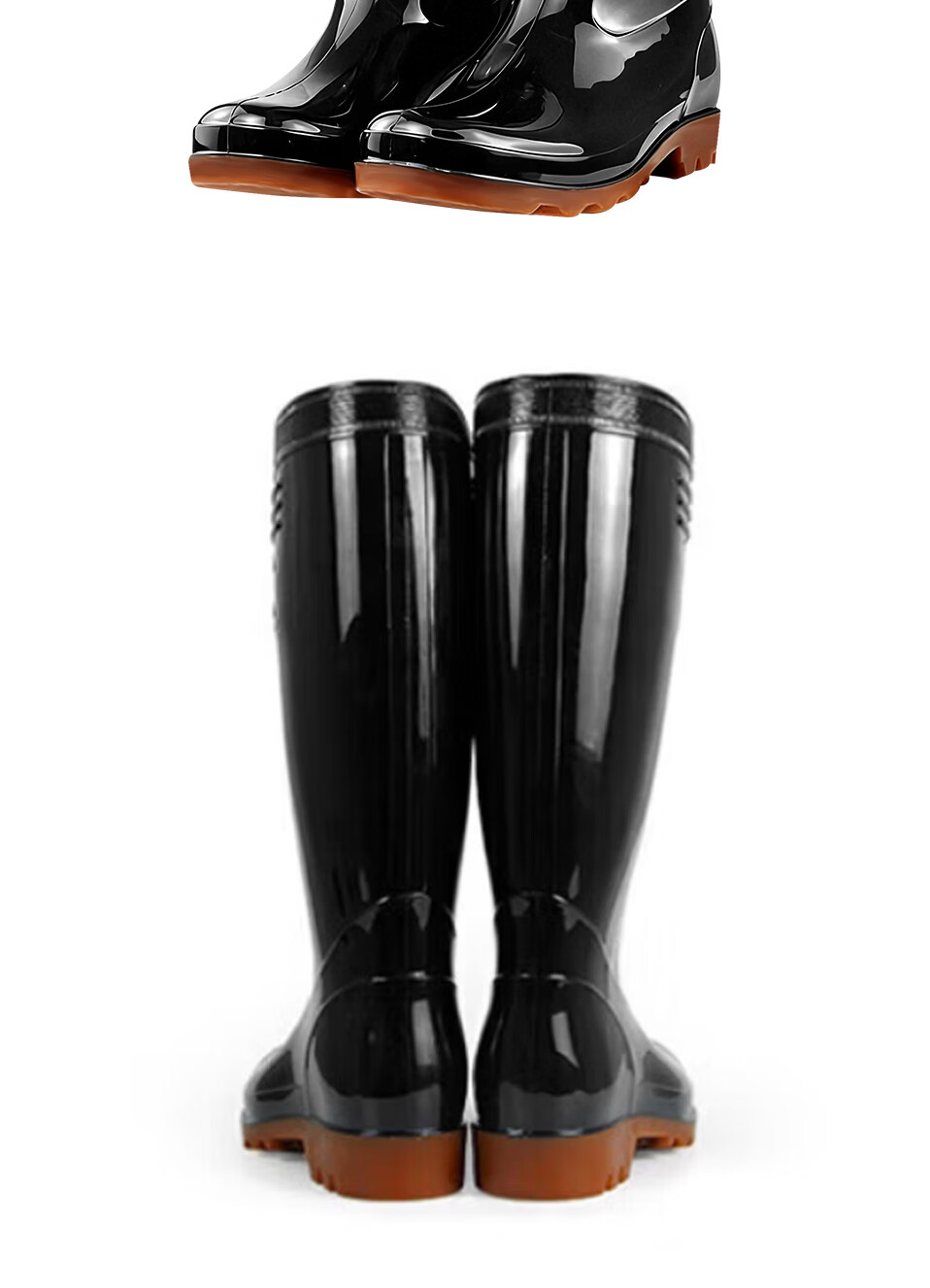 Huadun 10kV Insulated Boots High Tube Rain Boots Safety Shoes Insulated Rubber Sole Oil and Acid Alkali Resistant Black Size 40 9