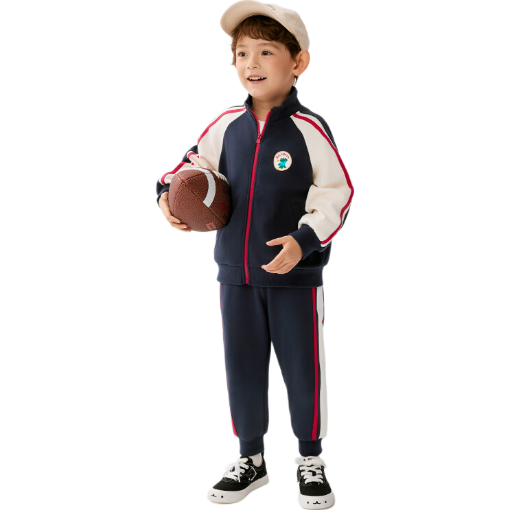 BALABALA Children's Clothing Set, Boys And Girls Long-Sleeve Spring And Autumn Outfit, Baby Contrasting Color Knit Trendy Style 208125104203