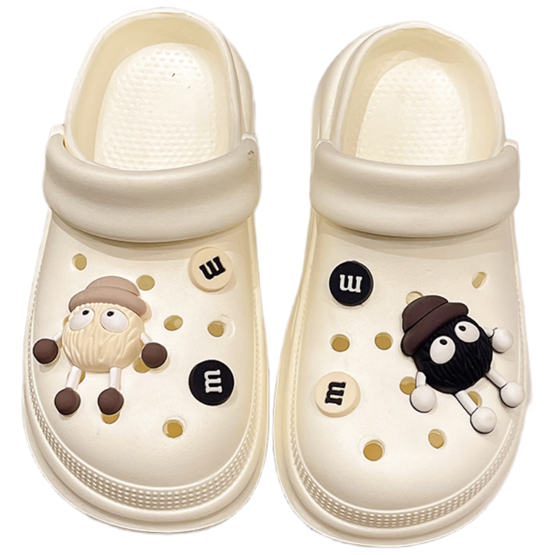 AILAIJIA Cute Thick Sole Clog Sandals Women Open Toe Slippers Summer Outdoor Black Size 40-41
