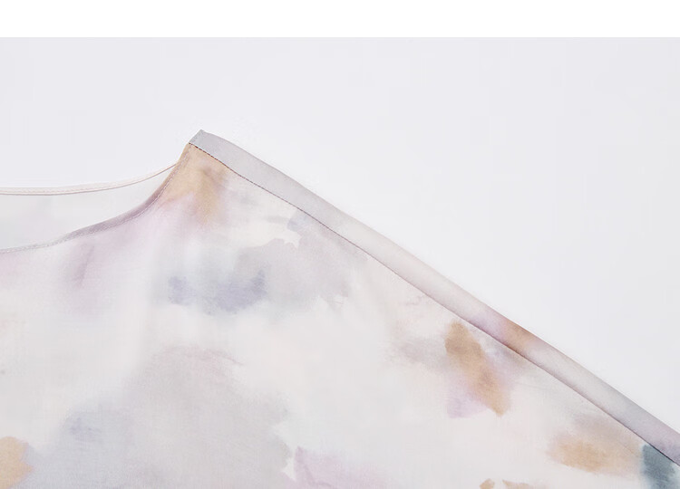 Demana Adjustable Half Skirt Overlapping Placket Spring Gentle Style Floral Eight-Sleeve Petite Slim Women's Dress 6