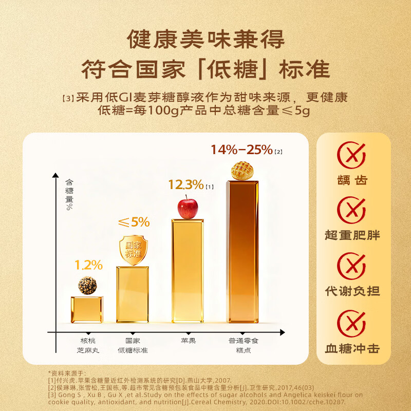 五谷磨房核桃芝麻丸儿童即食零食黑芝麻丸84g