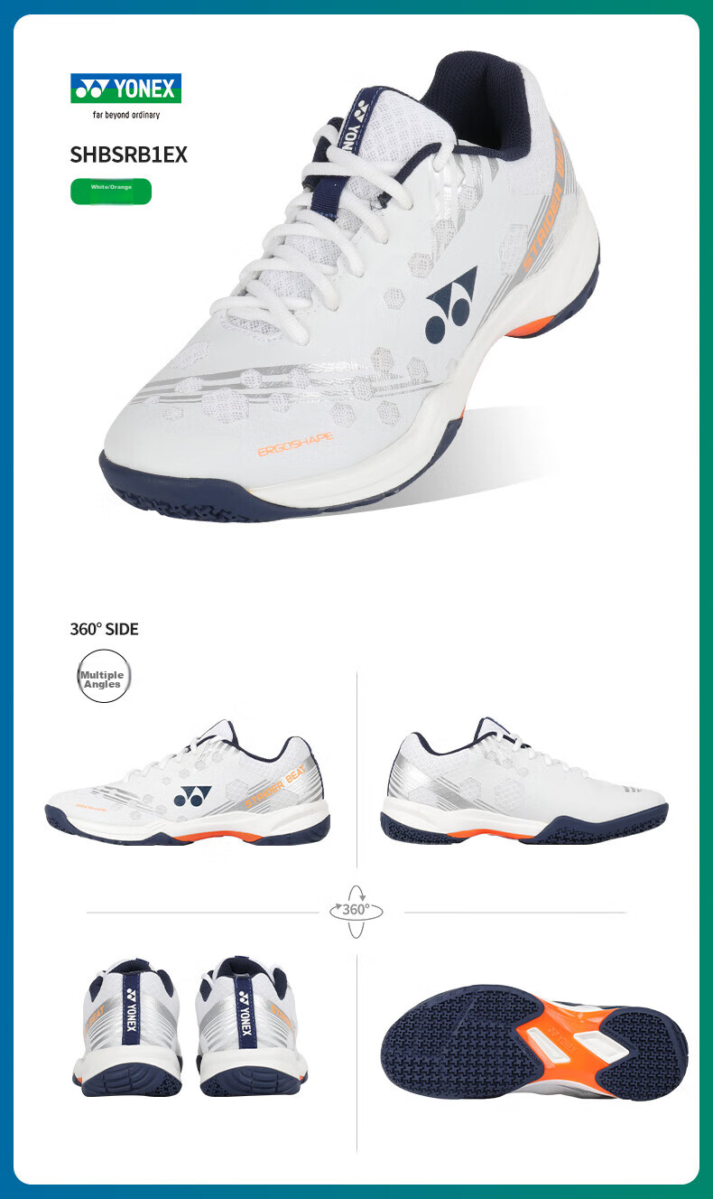 YONEX Badminton Shoes for Women, Professional Shock-Absorbing Sports Shoes SHBCFT2EX, Pearl Light Purple, Size 37 5
