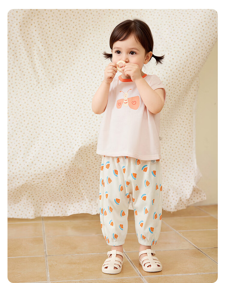 Balabala Kids Pants Boys Girls 2026 New Spring Autumn Baby Warm Casual Sports Cartoon Trendy Pants 34