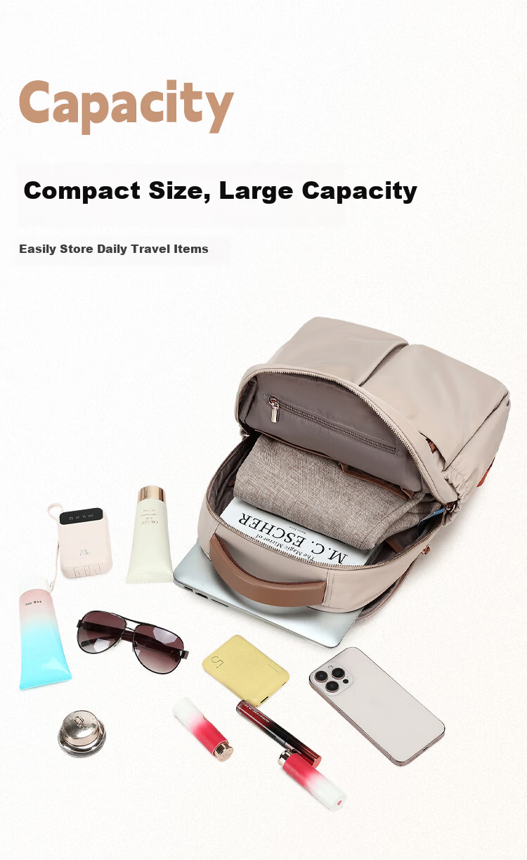 SHOULDCAT Women's Lightweight Backpack Large Capacity 15-inch Laptop Bag Travel Commuter Business Trip Gift for Girlfriend 3