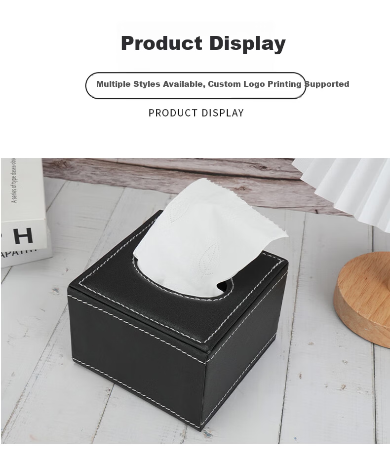 Shangkeyi Tissue Box Storage Container for Living Room, Office, Restaurant, Suitable for Dining Table Napkins, Customizable Logo Available 16