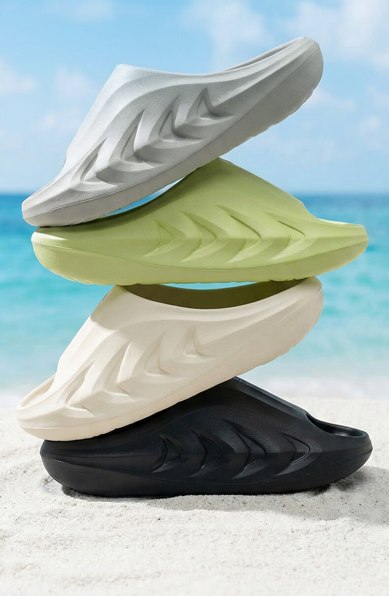 Zhunzhe Little Shark 2nd Generation Sports Slippers Men Summer Waterproof Non-slip Odor-resistant Antibacterial Home Outdoor Casual Sandals Women 2