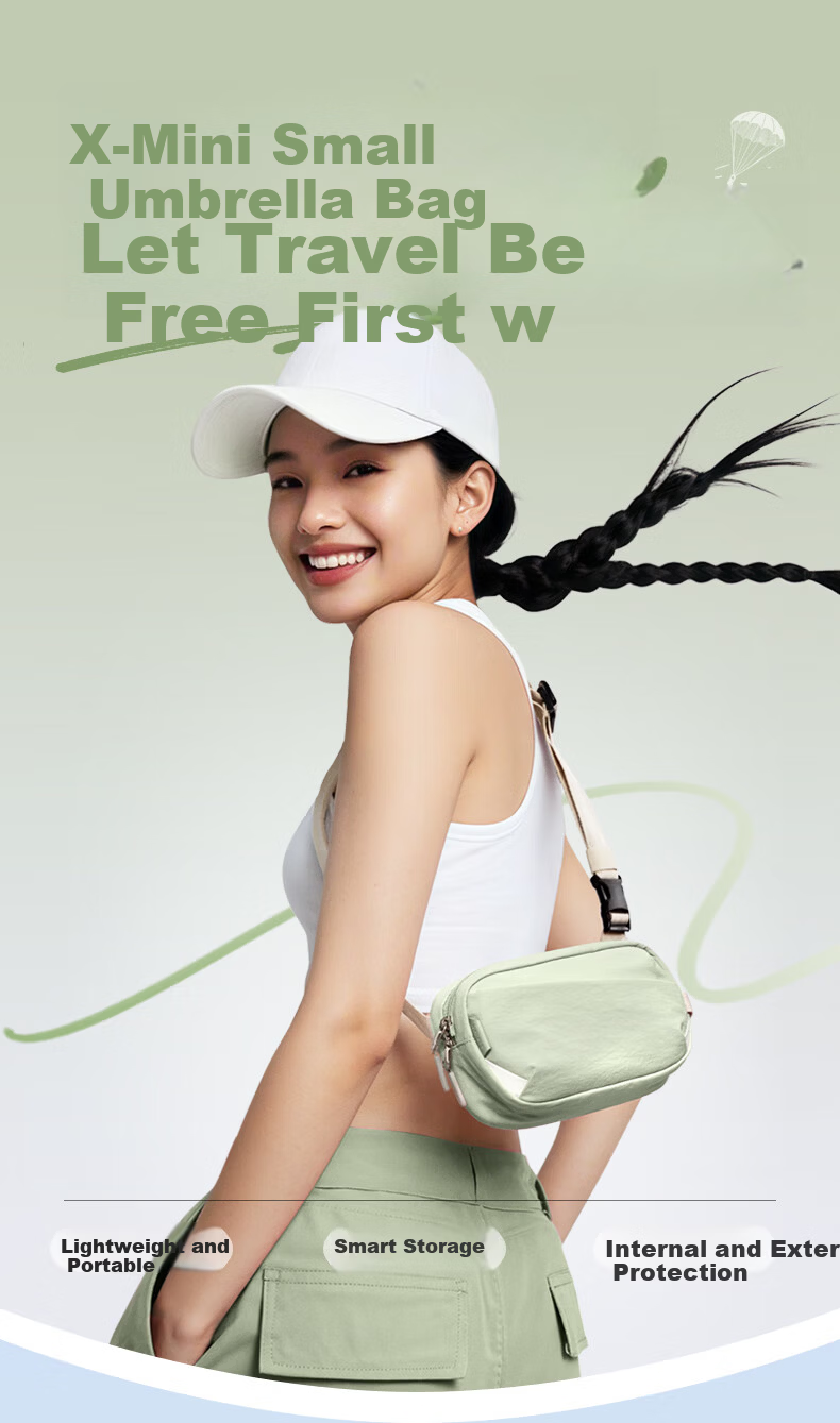 Inateck Women's Lightweight Crossbody Bag Chest Bag Shoulder Bag Student Sports Casual Waist Bag Phone Bag Commuter Small Bag Tundra Green 1