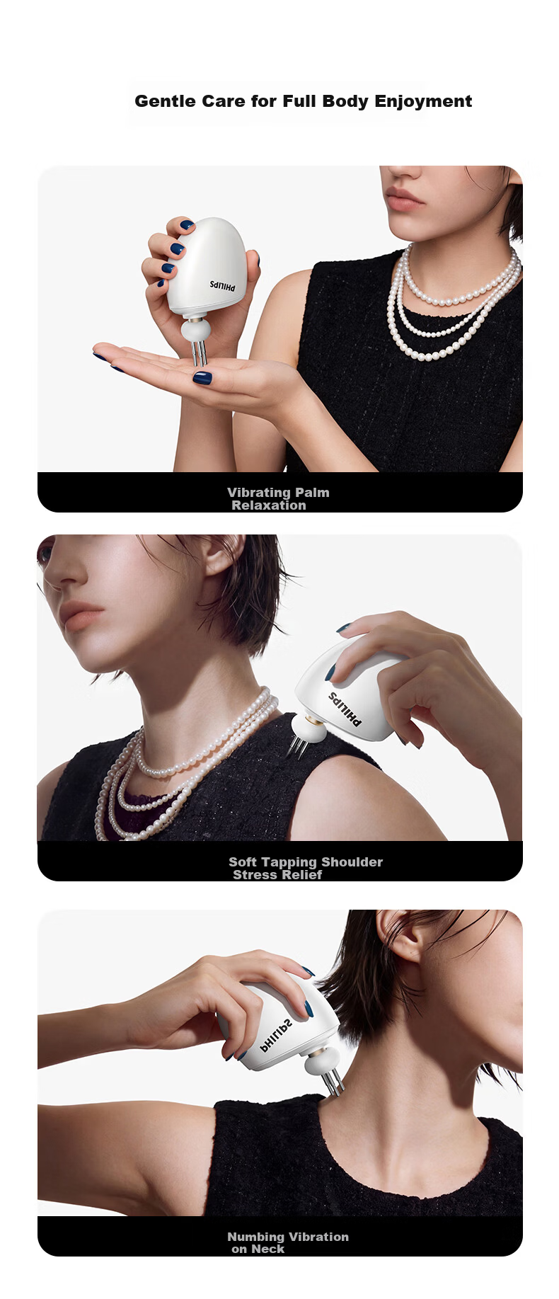 PHILIPS Mini Pocket Fascia Gun PPM7311 White Muscle Massager Professional Mini Percussion Gun Birthday Women's Day Gift 9