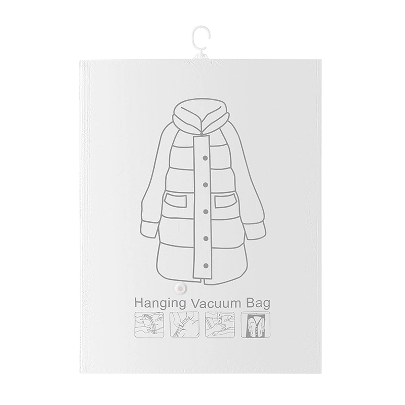 Kousu Down Jacket Dedicated Hanging Vacuum Compression Storage Bag for Quilts and Clothes Organizer