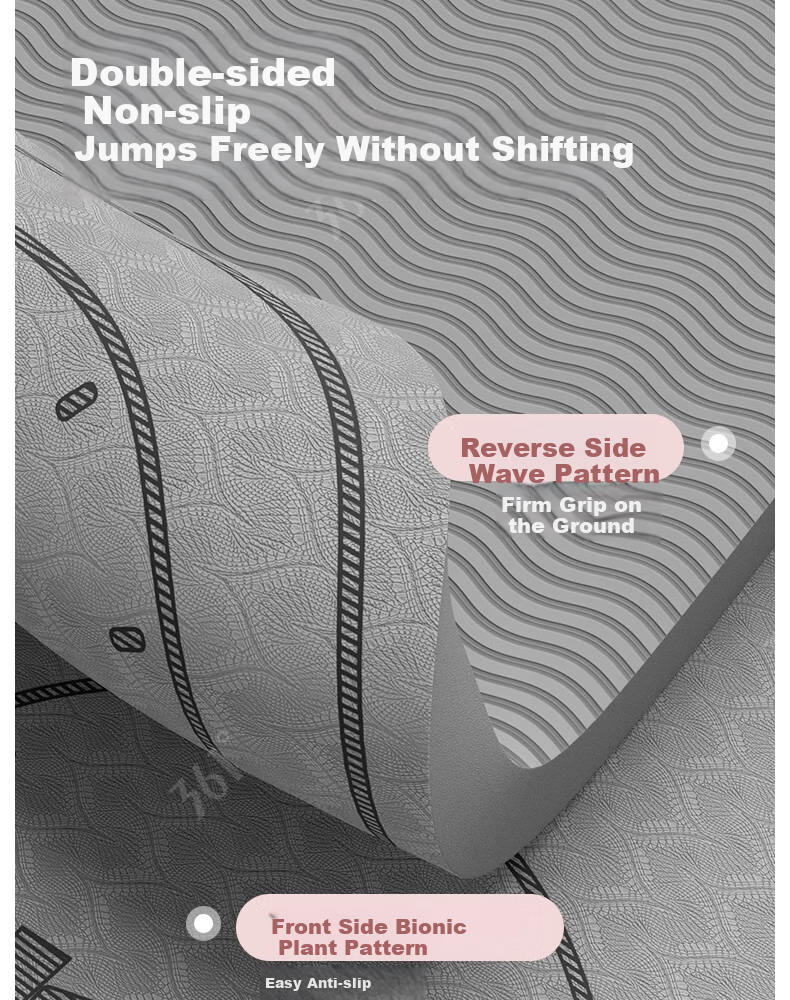 361° Jump Rope Shock Absorption Mat Silent Mat Professional Soundproof Shockproof Indoor Yoga Mat Thickened Non-Slip 8