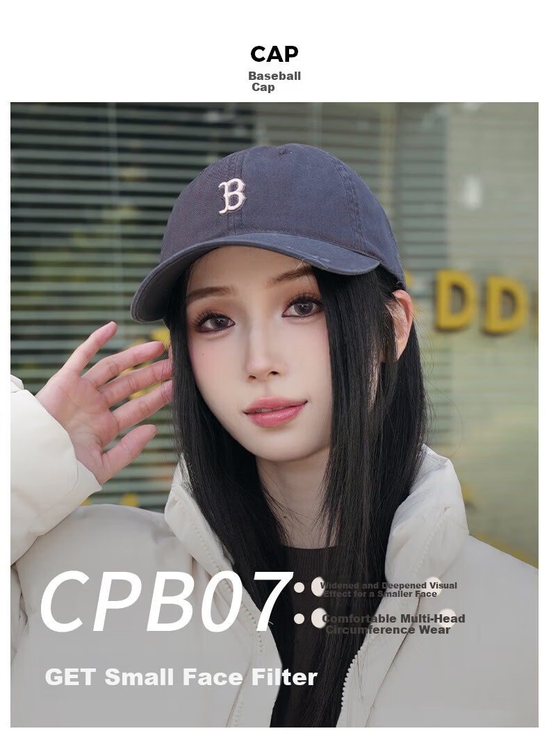 MLB Soft Top Baseball Cap Unisex Zhang Ruonan Style 38 Goddess Festival Gift 3ACPB076N-50BKS-F 1