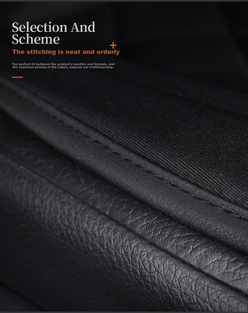 Digalun Car Heated Seat Cushion 12V Three-Piece Set Business Black Winter Rear Seat Electric Heating Pad 15