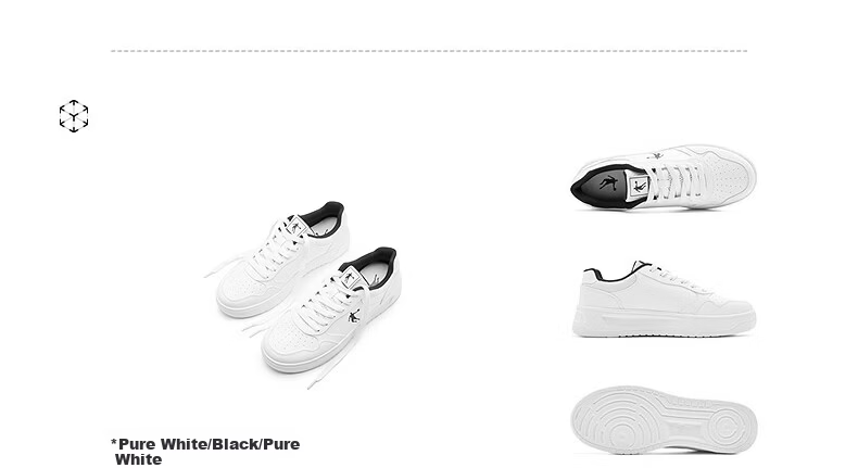 Jordan Men's Casual Sneakers Spring Summer New Breathable Durable Thick-Soled Height-Increasing White Shoes 24