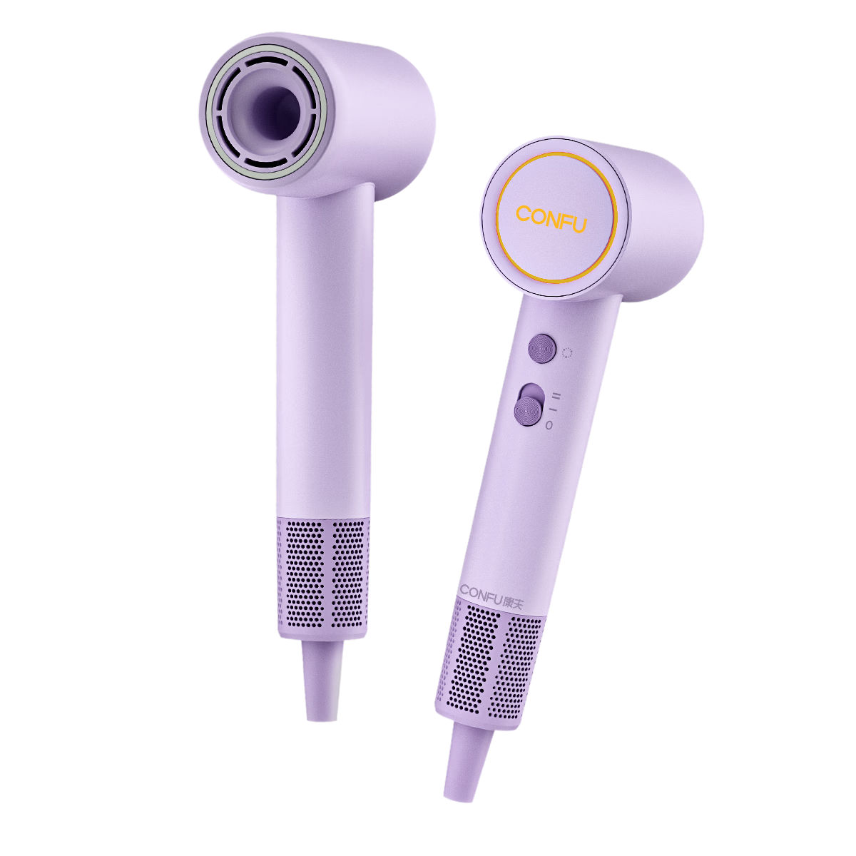 CONFU High-Speed Hair Dryer Portable Mini Negative Ion Damage-Free Women's Home Hair Dryer Strong Wind Quick-Dry F9 Mini Dusty Purple