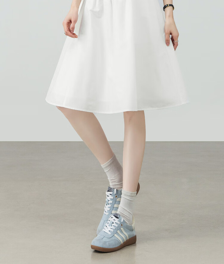 Shangdu Bira Petite Pear-Shaped Slimming Pleated A-Line Skirt for Women Spring Summer Casual Mid-Length Skirt 8