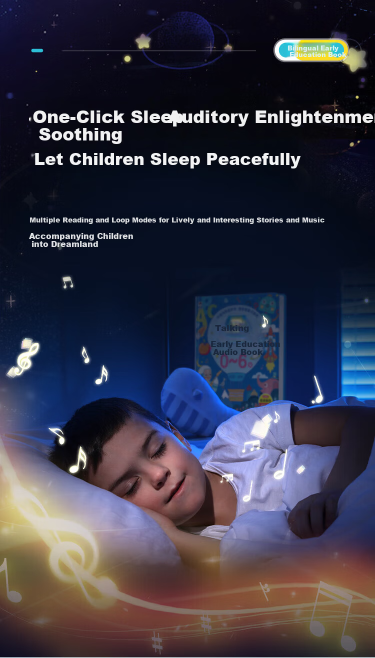 Bameika Talking Early Education Audio Book Children's Reading and Sound Learning Machine Toy for Ages 0-8 Boys and Girls Birthday Gift 5