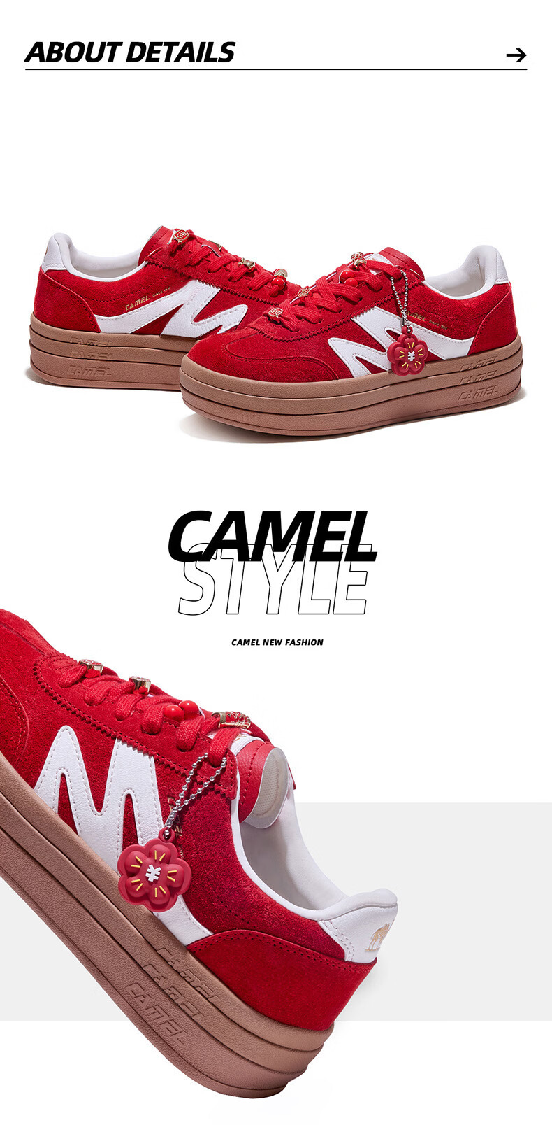 CAMEL Shanhai 2nd Generation Classic Casual Men's Sports Training Sneakers K16B09L7002 Ivory White/Black Size 40 8