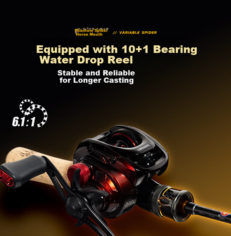 GW 1.5m Straight Handle Phantom Spider Ma Kou UL Fast Action Micro Fishing Lure Rod Stream Whitebait Lure Fishing Rod 8