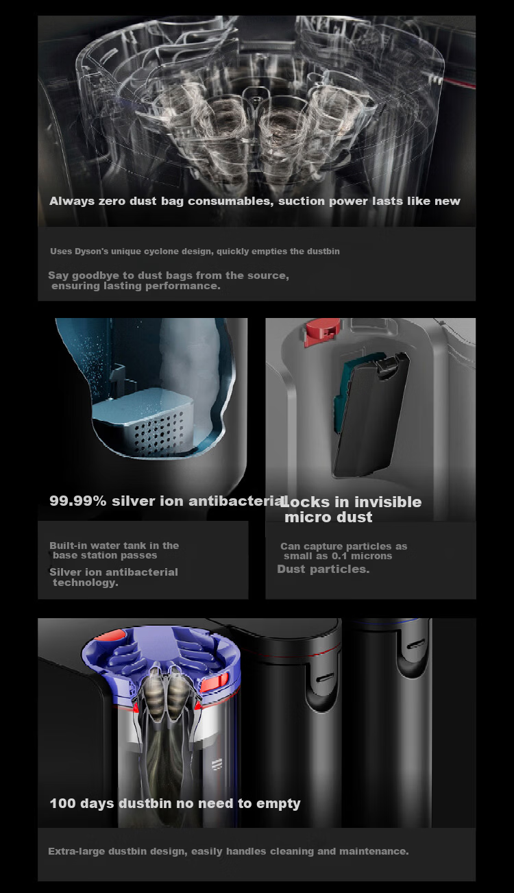 DYSON Spot+Scrub AI Robot Vacuum Cleaner Intelligent Sweeping and Mopping Robot Fully Automatic Cleaning 7