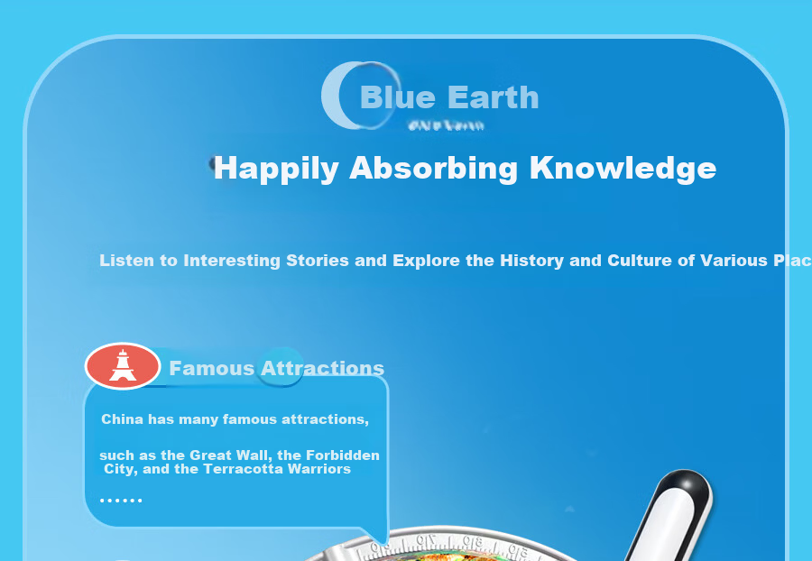 Blue Earth Embossed AR Reading Globe 3D Stereoscopic Student Children's Toy Boys Girls Birthday Gift Geography Enlightenment 7
